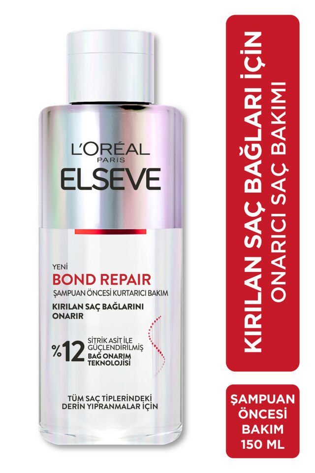 Bond Repair Tüm Yıpranmalar için Saç Bağlarını Yeniden Oluşturan Şampuan Öncesi Kurtarıcı Bakım200ML