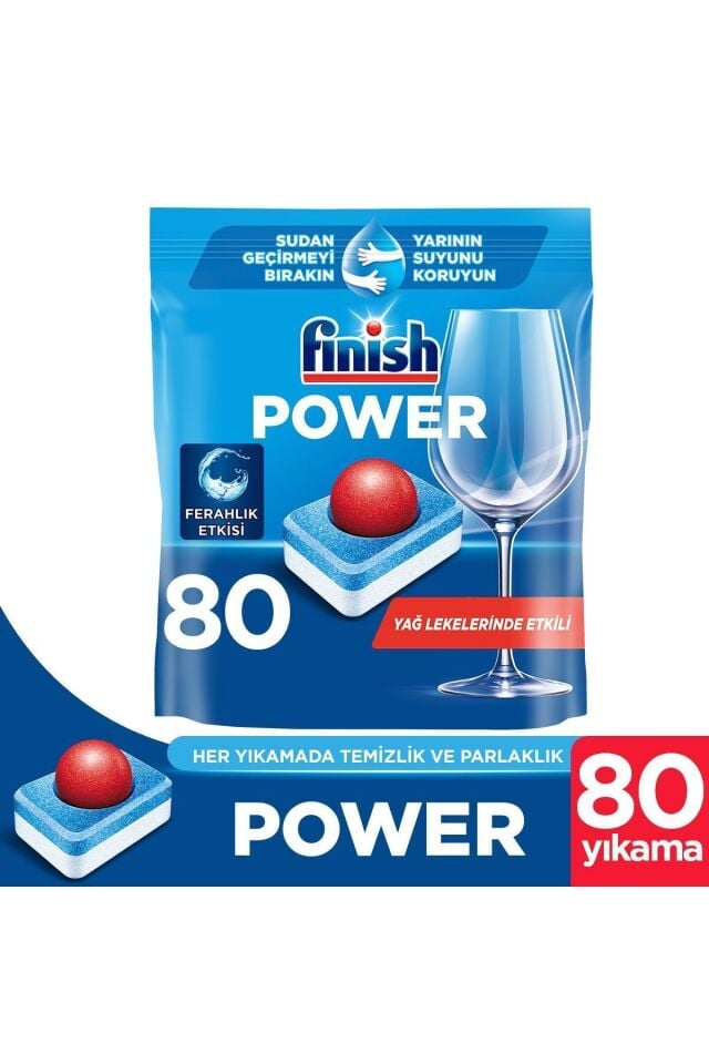 Finish Powerball Power 80’li Bulaşık Makinesi Tableti