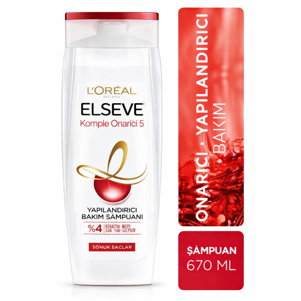 Elseve L'oréal Paris Komple Onarıcı 5 Yapılandırıcı Bakım Şampuanı 670 Ml