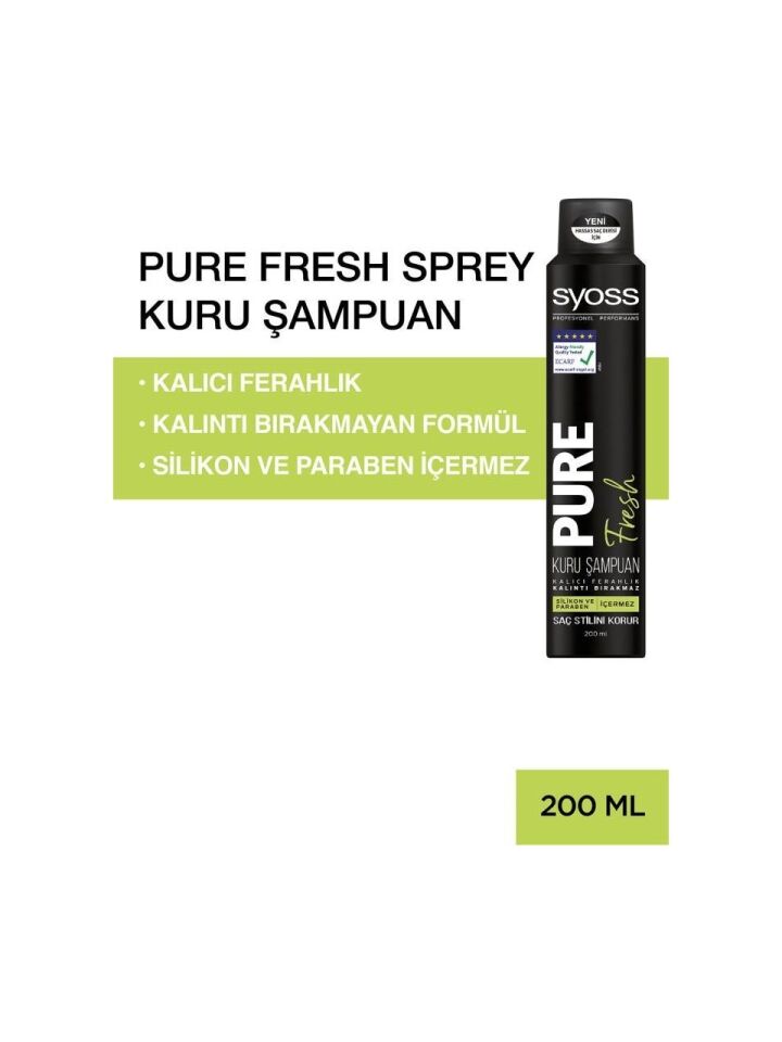 Syoss Kuru Şampuan Pure Fresh 200 ml Delist