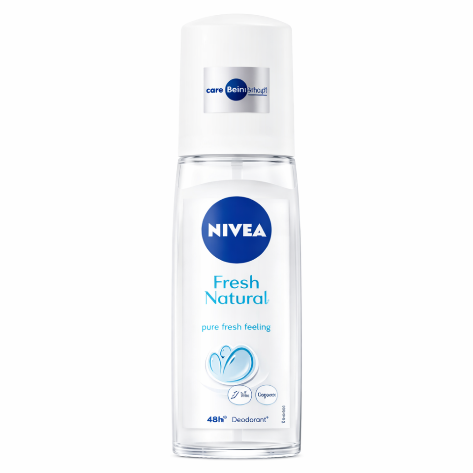 NIVEA Kadın Pump Sprey Deodorant 75ml, 48 Saat Ter Koruması, Pudrasız, Alüminyum İçermez