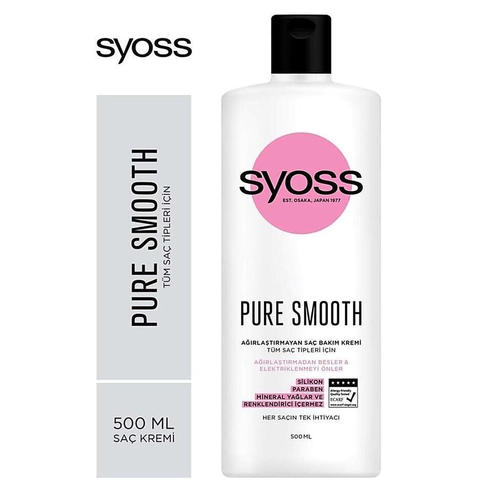 Syoss Pure Micellar Ağırlaştırmayan Derinlemesine Bakım Saç Kremi 500 ml