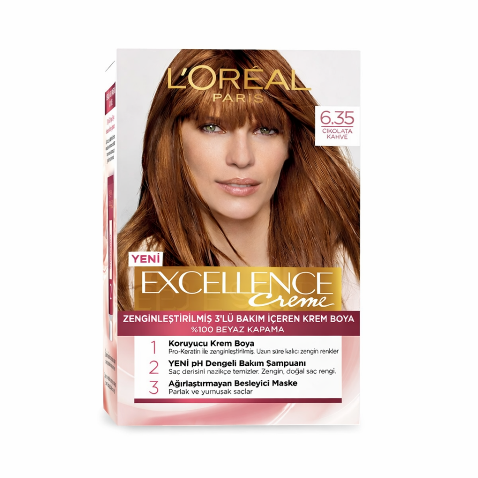 L'Oreal Paris Excellence Krem Saç Boyası 6.35 Çikolata Kahve