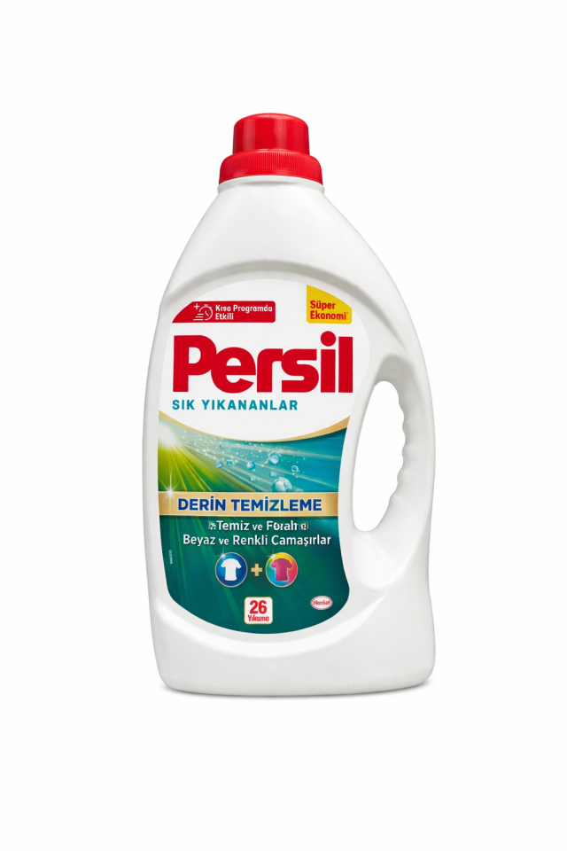 Persil Sık Yıkananlar Derin Temizleme Sıvı Çamaşır Deterjanı 26 Yıkama – Beyaz ve Renkli