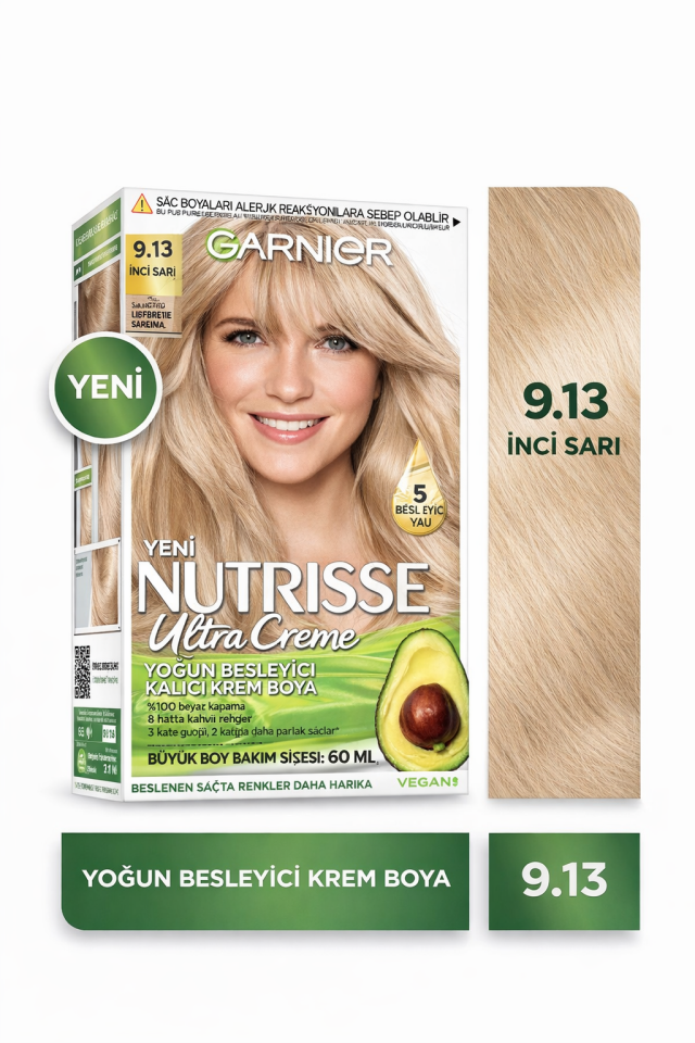 Garnier Nutrisse Yoğun Besleyici Saç Boyası 9.13
