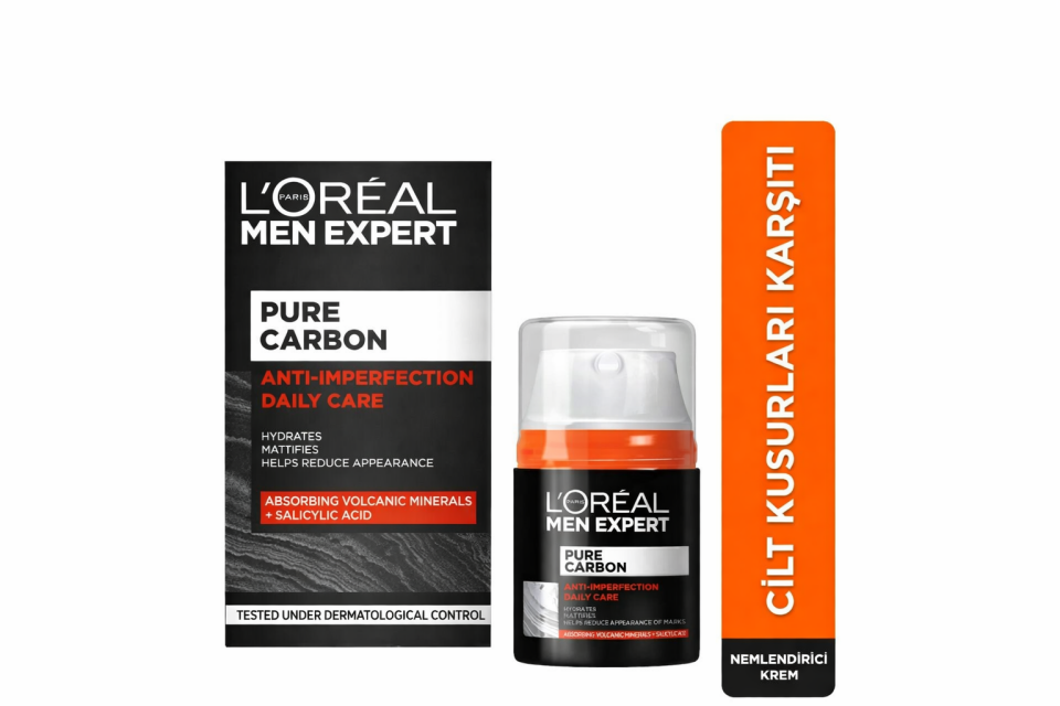 L'Oreal Paris Men Expert Pure Carbon Cilt Problemleri Karşıtı Günlük Nemlendirici Krem 50ml