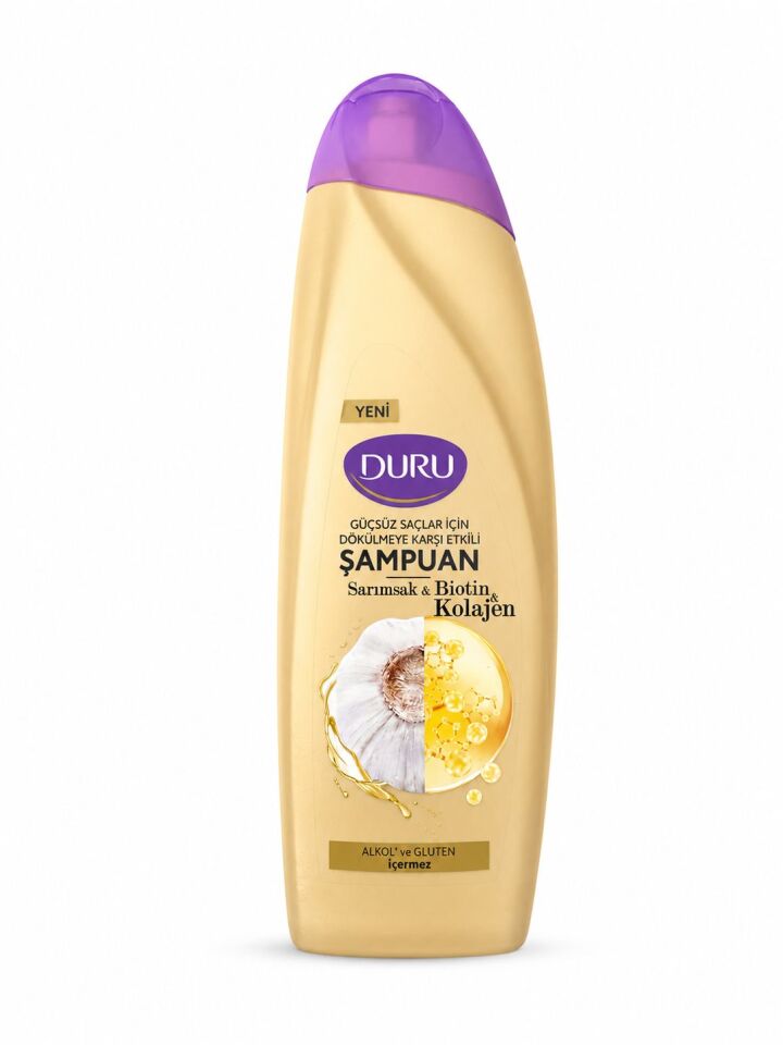 Duru Sarımsak&Biotin&Kolajen Dökülmeye Karşı Etkili Şampuan 500 Ml