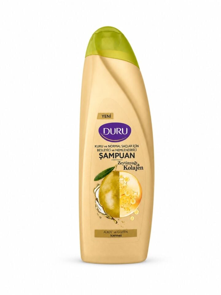 Duru Zeytinyağı & Kolajen Şampuan | Nemlendirici ve Besleyici Saç Bakımı 500 Ml