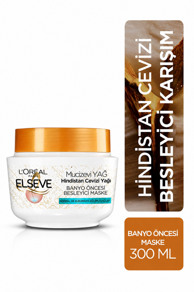 Hindistan Cevizi & Değerli Yağlar Eşsiz Karışım Banyo Öncesi Besleyici Saç Maskesi 300 Ml