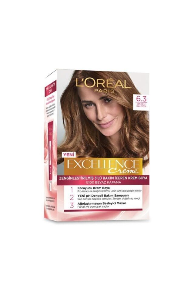 Excellence Creme Saç Boyası 6.30 Badem Kahvesi