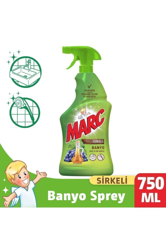 Sirkeli Banyo Temizleyici Sprey 750 ml