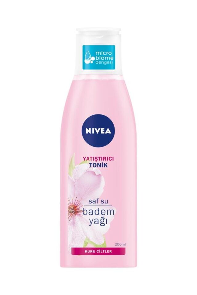 Yatıştırıcı Tonik 200ml, Kir Ve Makyaj Kalıntılarını Temizler, Nemlendirici, Badem Yağı, Kuru Cilt