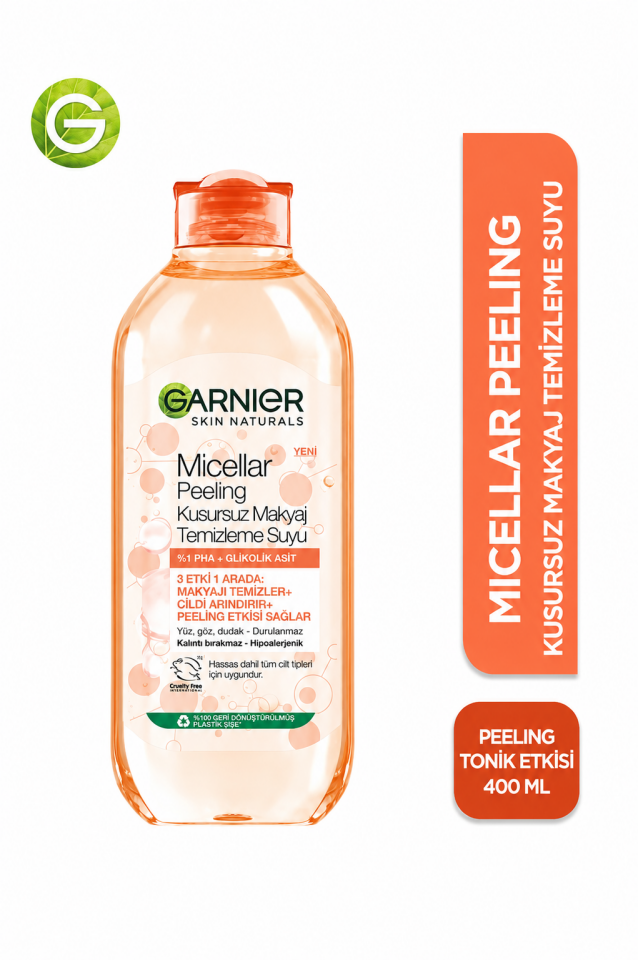 Garnier Micellar Peeling Kusursuz Makyaj Temizleme Suyu 400 Ml