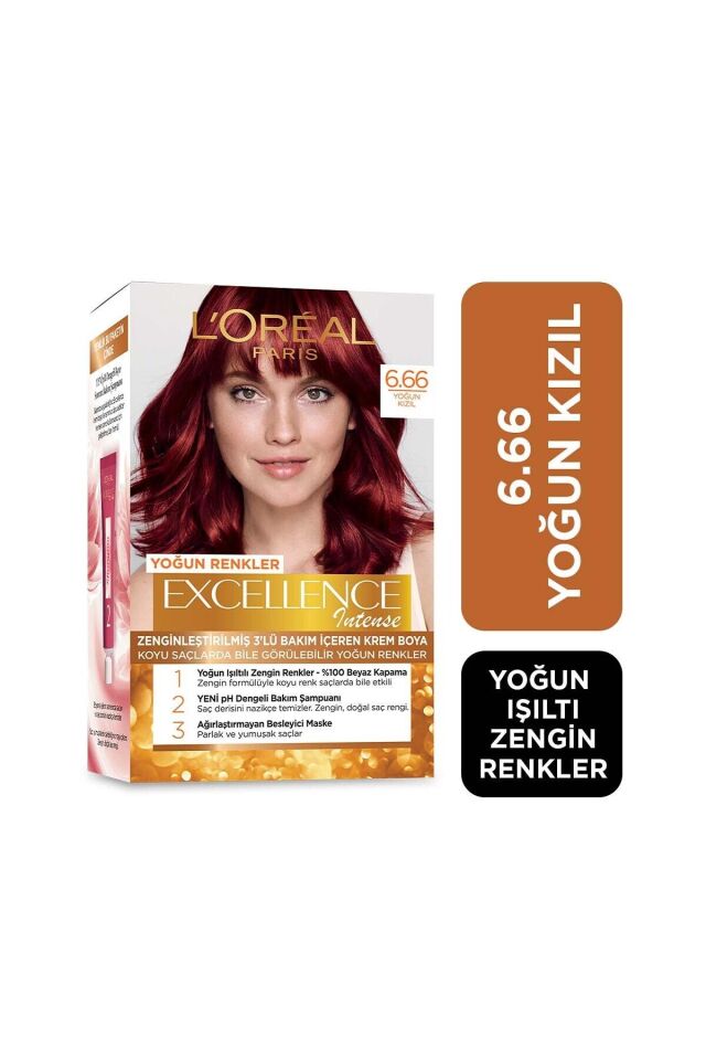 Excellence Intense 6.66 Yoğun Kızıl