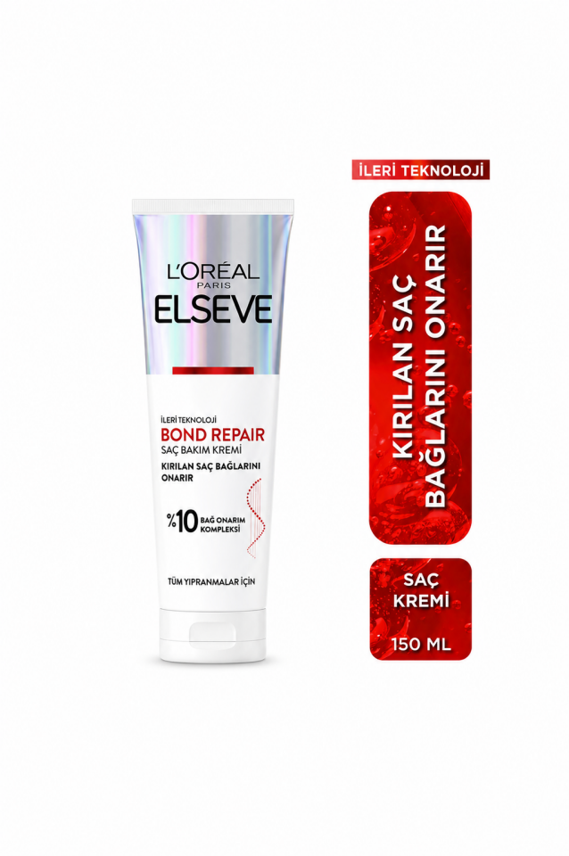 ELSEVE Bond Repair Tüm Yıpranmalar Için Saç Bağlarını Onarıcı Bakım Kremi 150 Ml