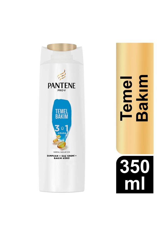 Pantene Temel Bakım 3'ü1 Arada Şampuan 350 ml.