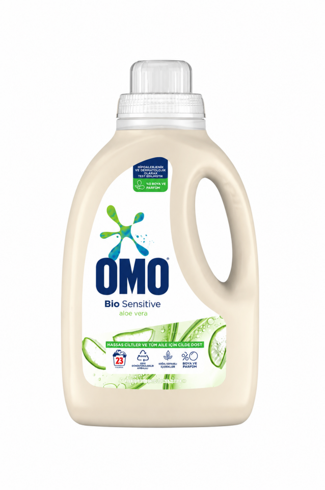 1,5l 23 Yıkama Bio Sensitive Alo Vera Hassas Ciltler Için Sıvı Deterjan