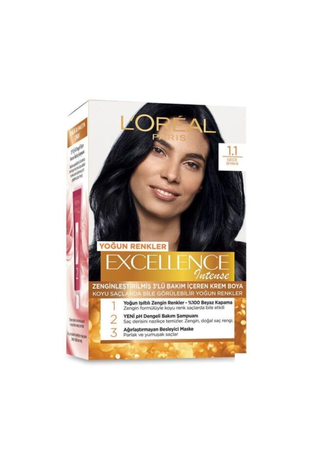 Excellence Intense 1.1 Gece Siyahı Saç Boyası