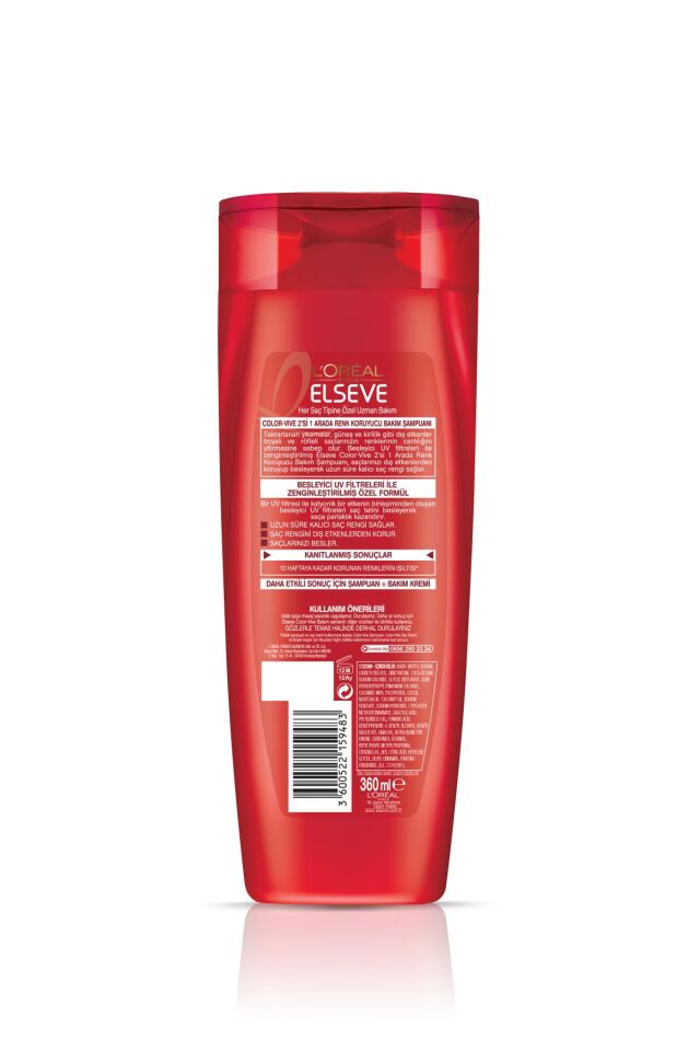 ELSEVE Boyalı ve Röfleli Saçlar için 2'si 1 Arada Şampuan 360 ml