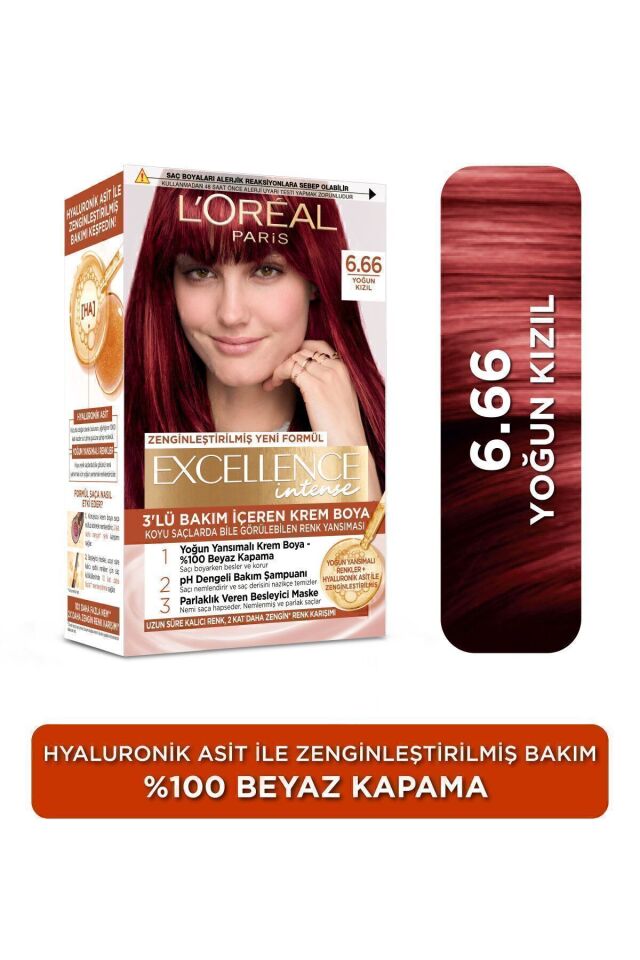 Excellence Intense Saç Boyası 6.66 Yoğun Kızıl