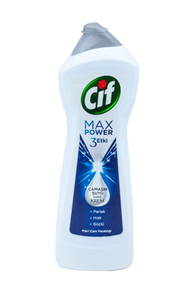 Cif Max Power Mavi Çam Ferahlığı Çamaşır Suyu Katkılı Krem 675 ml