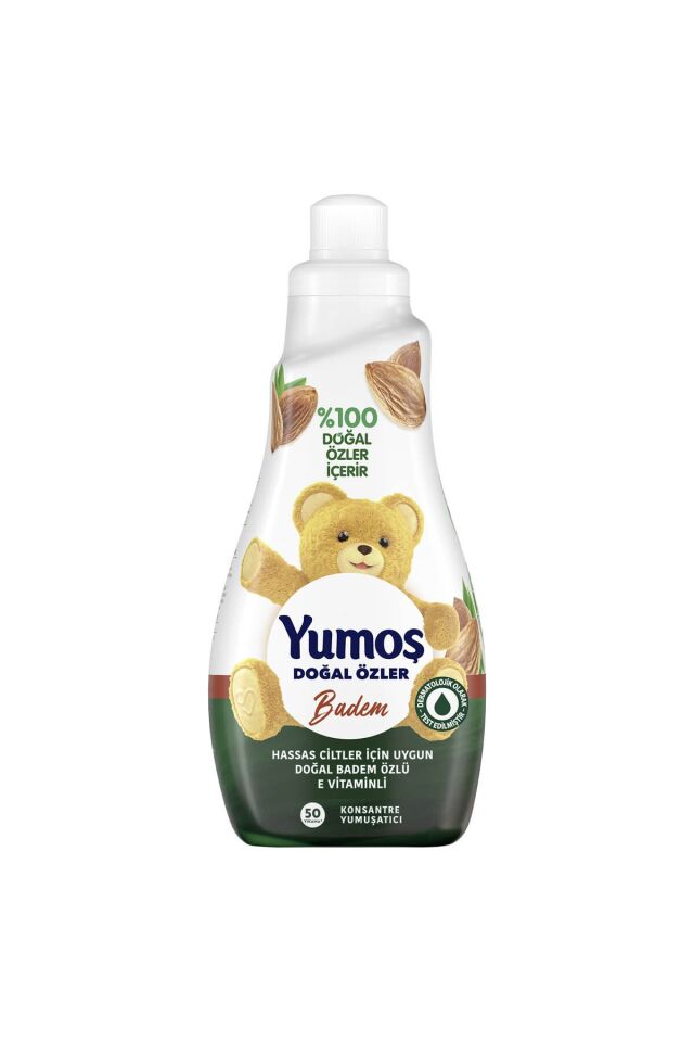 Yumoş Doğal Özler Konsantre Çamaşır Yumuşatıcı Badem 1200 ML