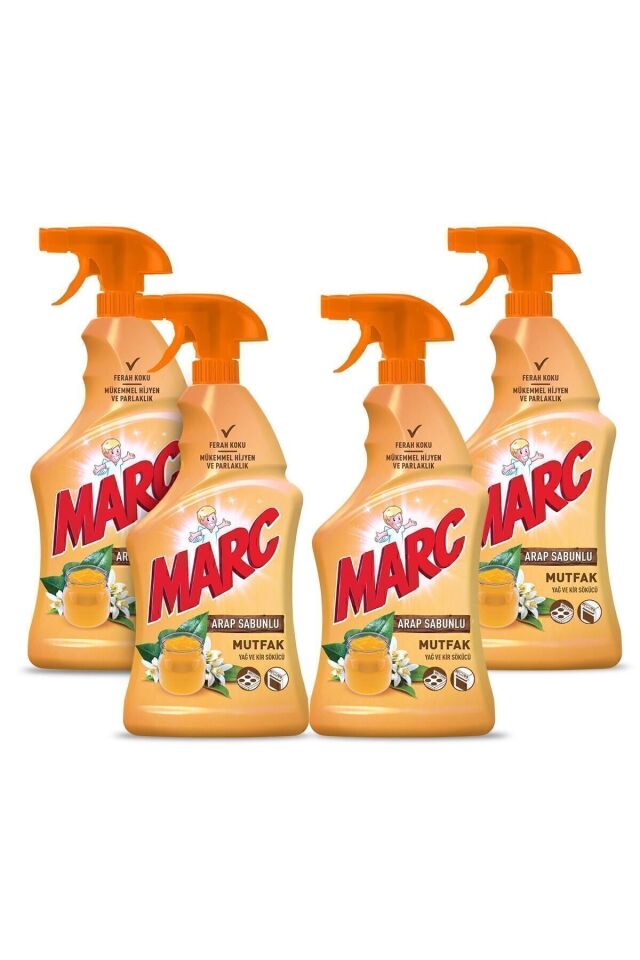 Marc Arap Sabunlu Mutfak Temizleyici Sprey 4x750 ml