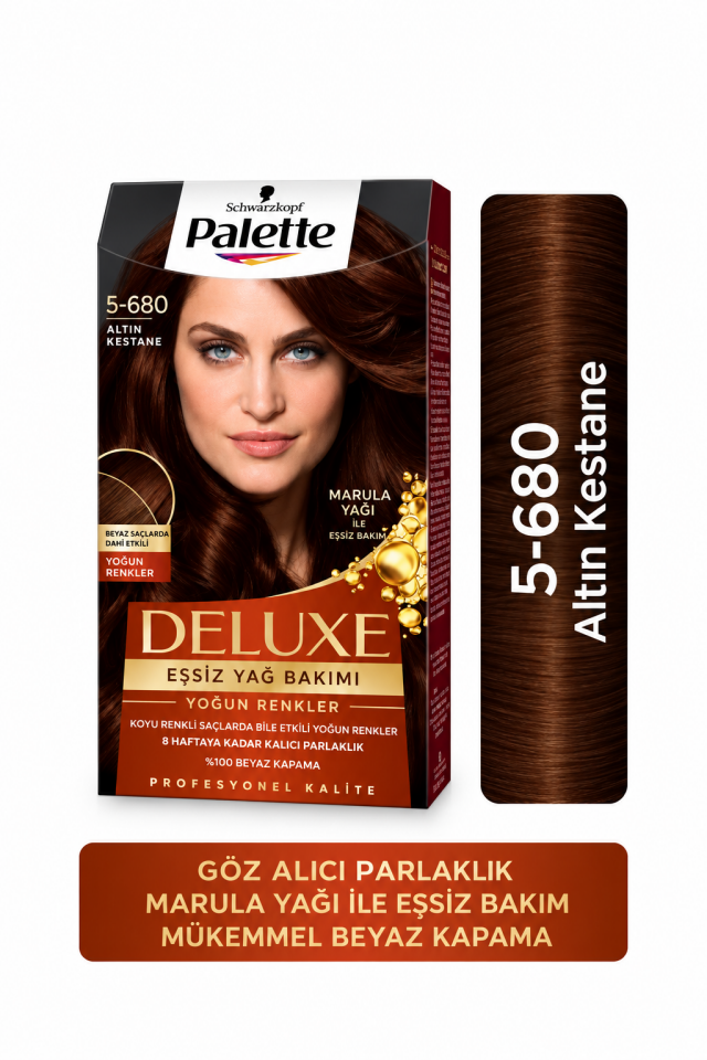 Palette Deluxe 5-680 Altın Kestane