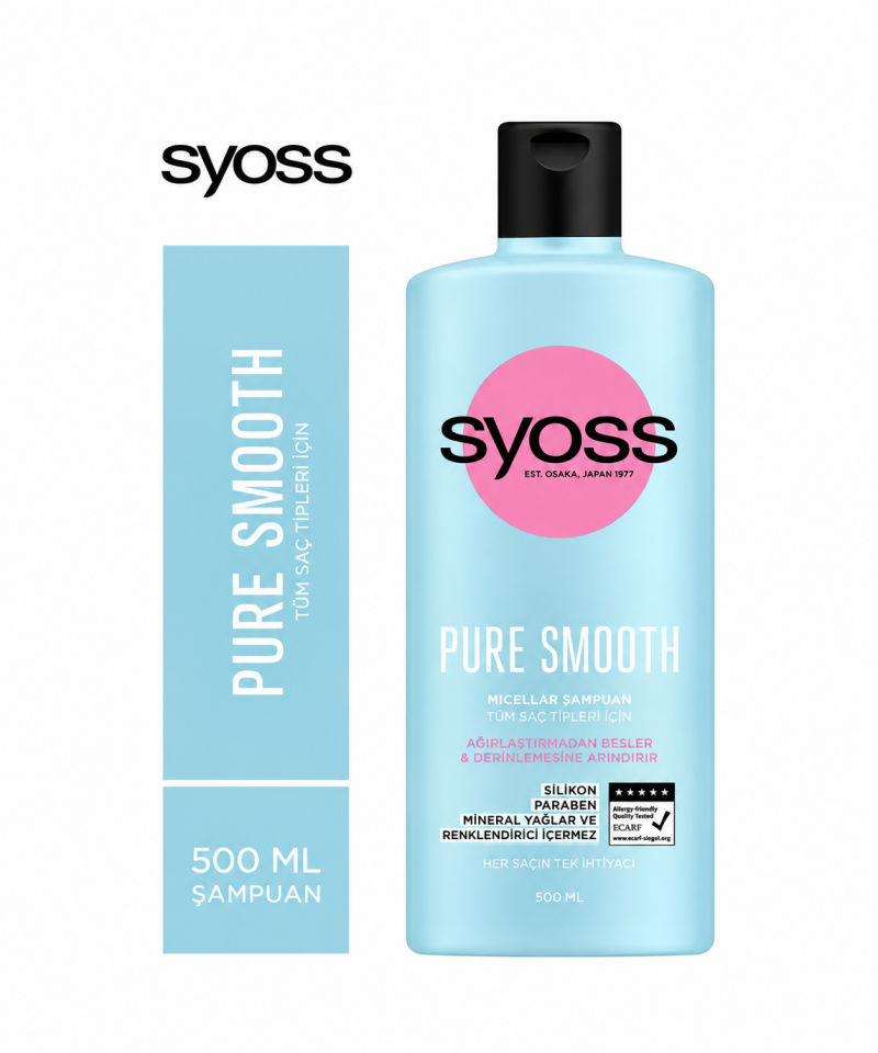 Pure Micellar Ağırlaştırmayan Derinlemesine Bakım Şampuan 500 Ml