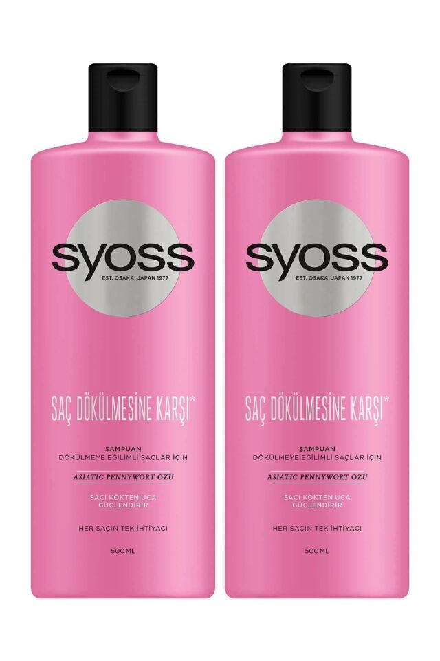 Syoss Saç Dökülmesine Karşı Şampuan 500 ml X 2 Adet