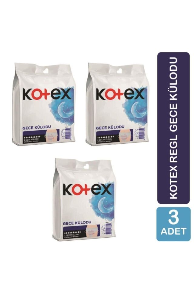Kotex Regl Gece Külodu 2'li 3 Paket