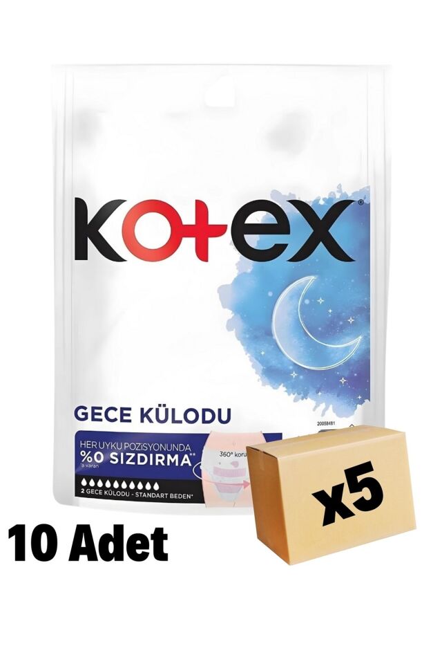 Regl Gece Külodu 2'li X 5 Adet