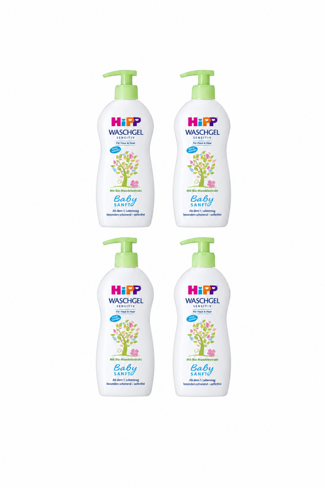 Hipp Babysanft Bebek Saç Ve Vücut Banyo Jeli 400 Ml X 4 Adet