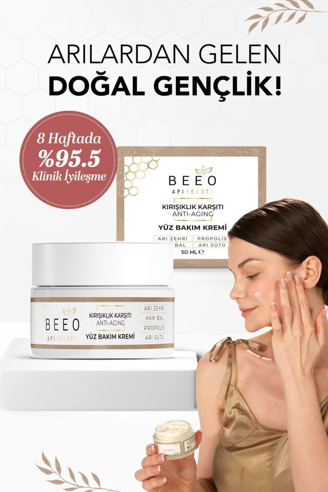 Apibeauty Arı Zehirli Propolisli Arı Sütlü Anti Aging Yüz Bakım Kremi 50ml
