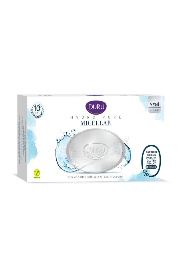 Hydro Pure Micellar Şeffaf Bakım Sabunu 3x150g