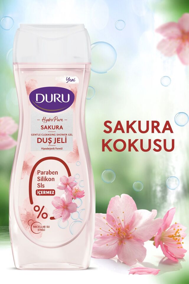 450 Ml Duş Jeli Sakura x3 Adet