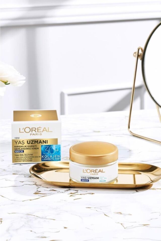 L'Oreal Paris Yaş Uzmanı 30+ Kırışıklık Karşıtı Nemlendirici Gece Kremi