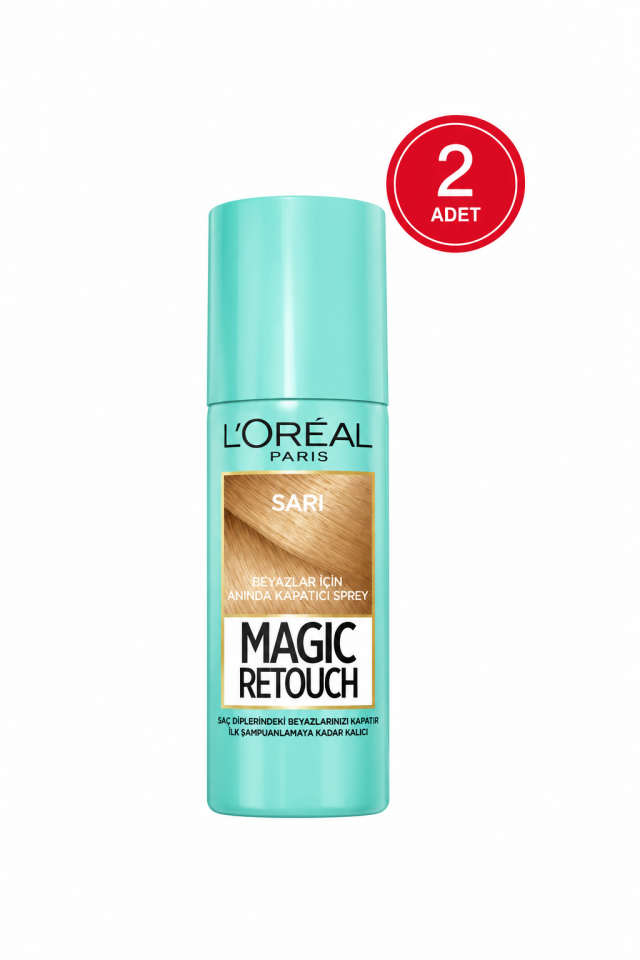 L'oréal Paris Magic Retouch Beyaz Dipleri Kapatıcı Sprey - Sarı 2 Adet