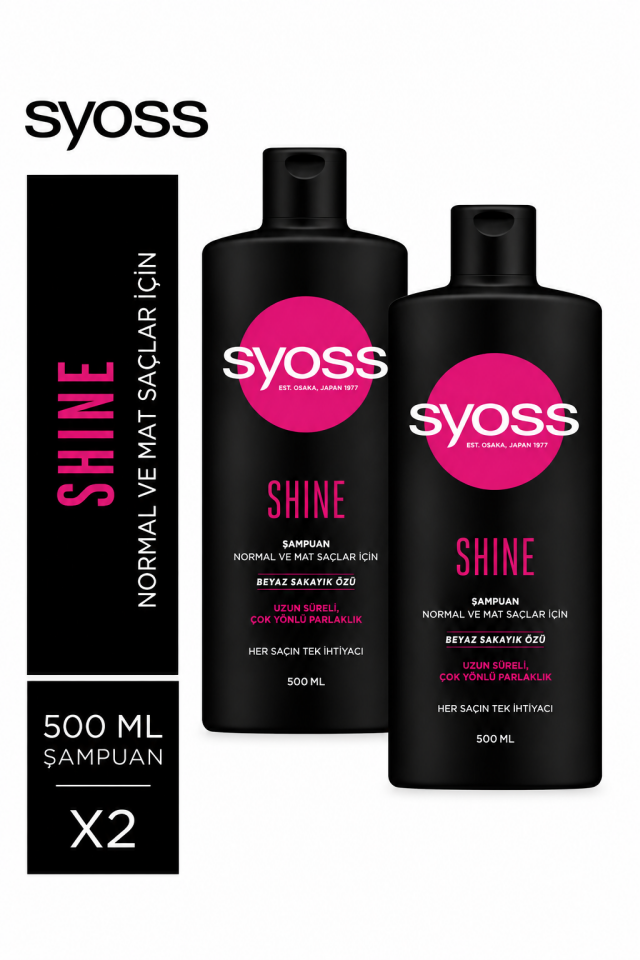 Syoss Shine Şampuan 500 ml X 2 Adet