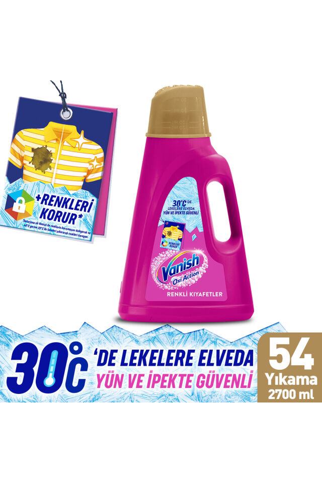 Sıvı Leke Çıkarıcı 54 Yıkama Pembe 2,7 Lt