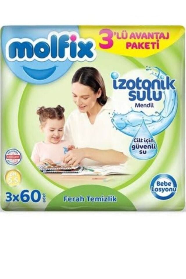Izotonik Islak Havlu Ferah Temizlik 3'lü Paket 180 Yaprak