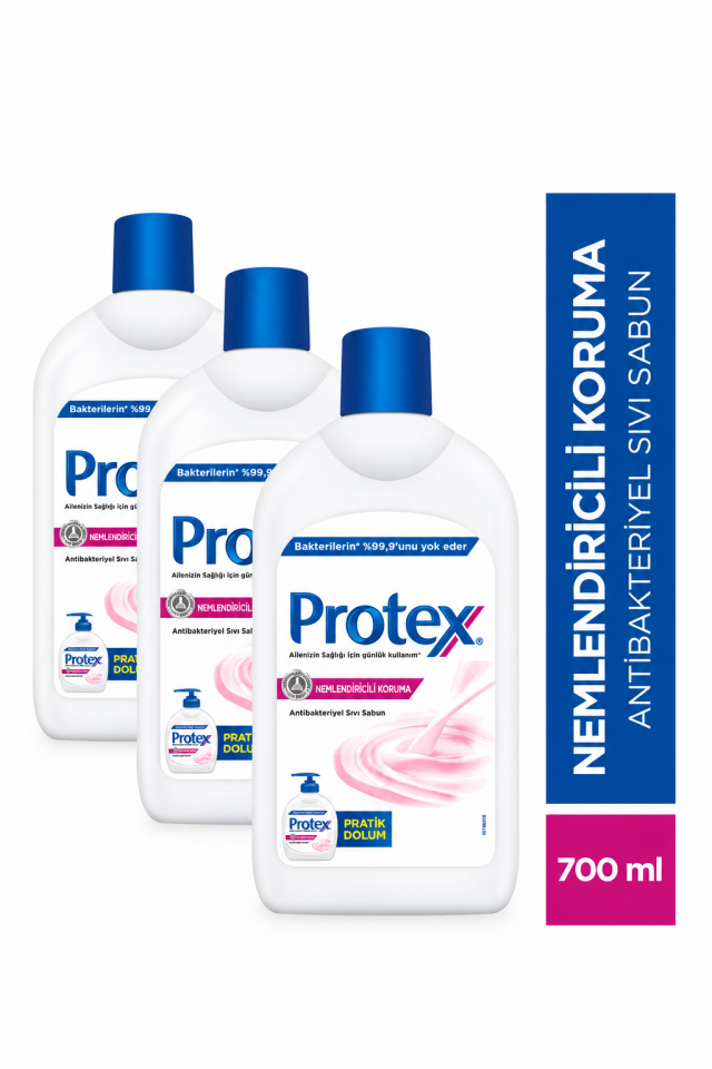 (3 ADET ) Protex Nemlendiricili Sıvı Sabun 700 ml