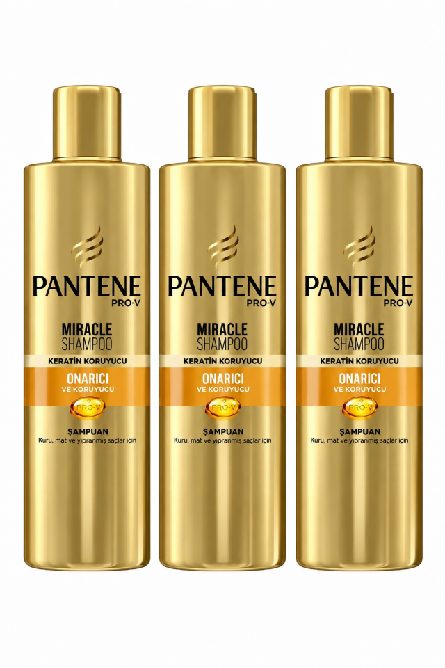 Miracle Şampuan Onarıcı Ve Koruyucu Bakım Keratin Koruyuculu 250ml Yıpranmış Saçlar x3ADET