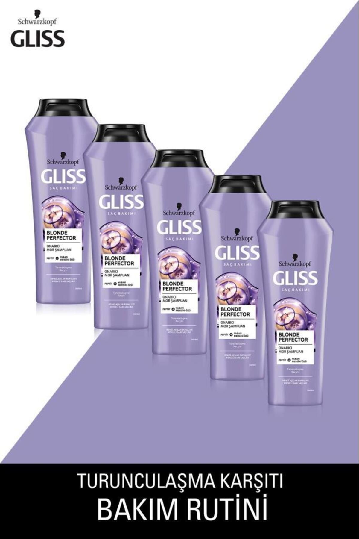Glıss Blonde Perfector Mor Şampuan 250 ml X 5 Adet