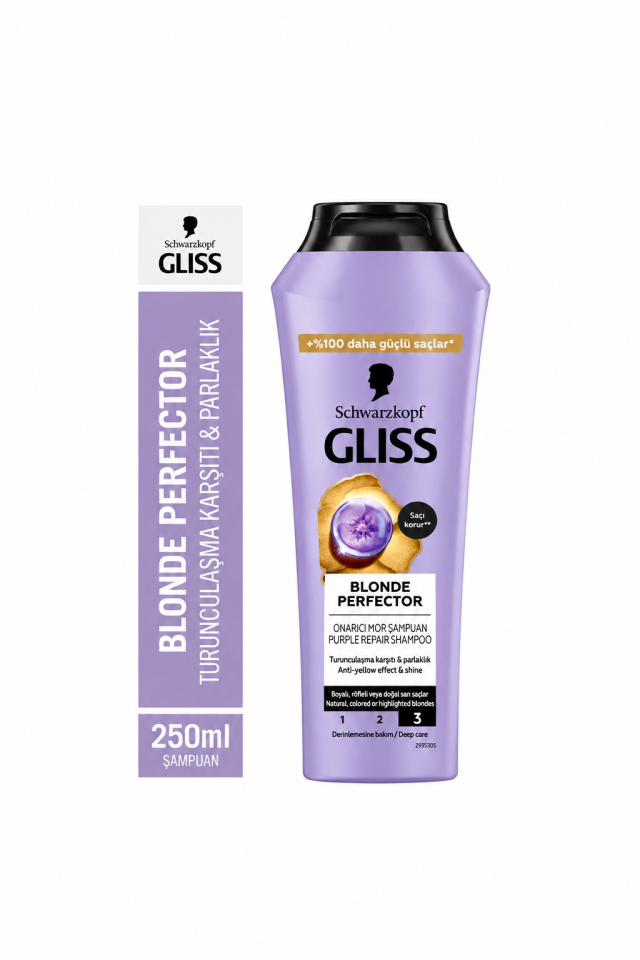 Şampuan Schwarzkopf Blonde Perfector Turunculaşma Karşıtı Mor 250 ml