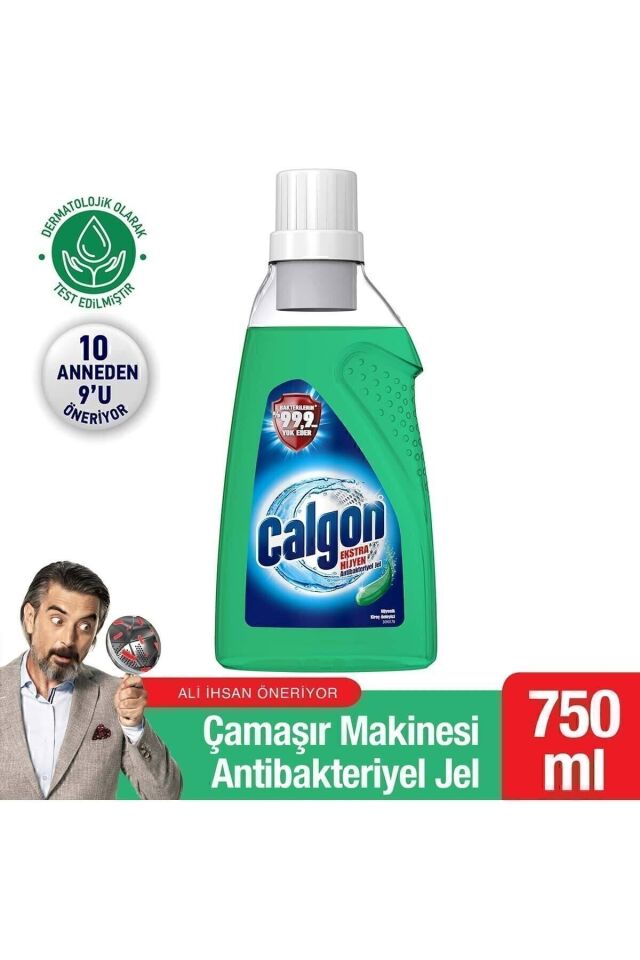 Ekstra Hijyen Çamaşır Makinesi Temizleyici, Kir Ve Kireç Önleyici Jel 750 ml
